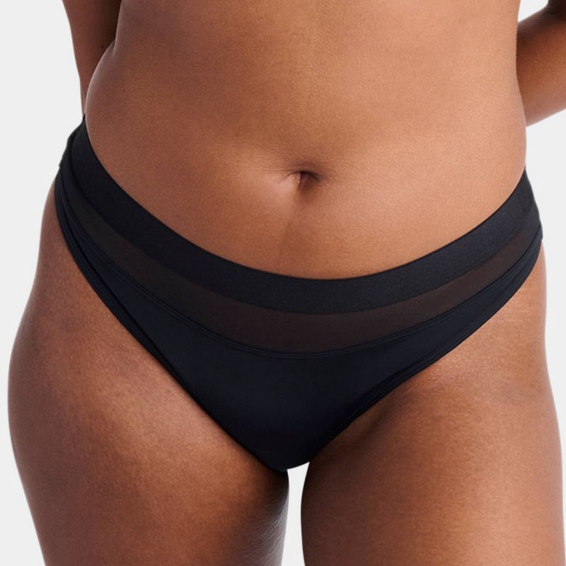 slide 2 of 3, Parade Women's 2pk Thong - Eightball L: Recycled Nylon, Spandex, Cotton Gusset, Knit, Lightweight Fabric, 2 ct