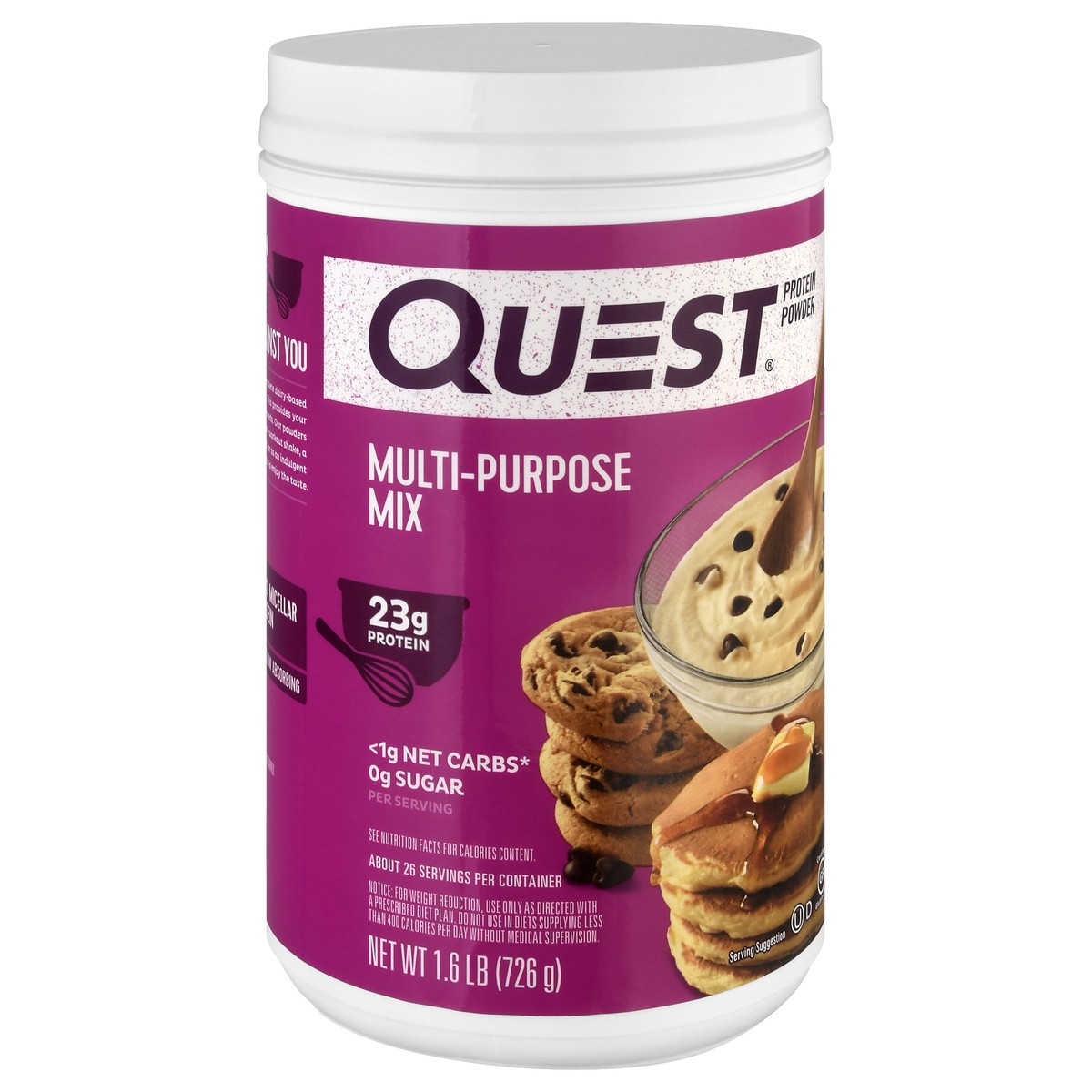slide 2 of 10, Quest Protein Powder Multi-Purpose Mix, 1.6 lb