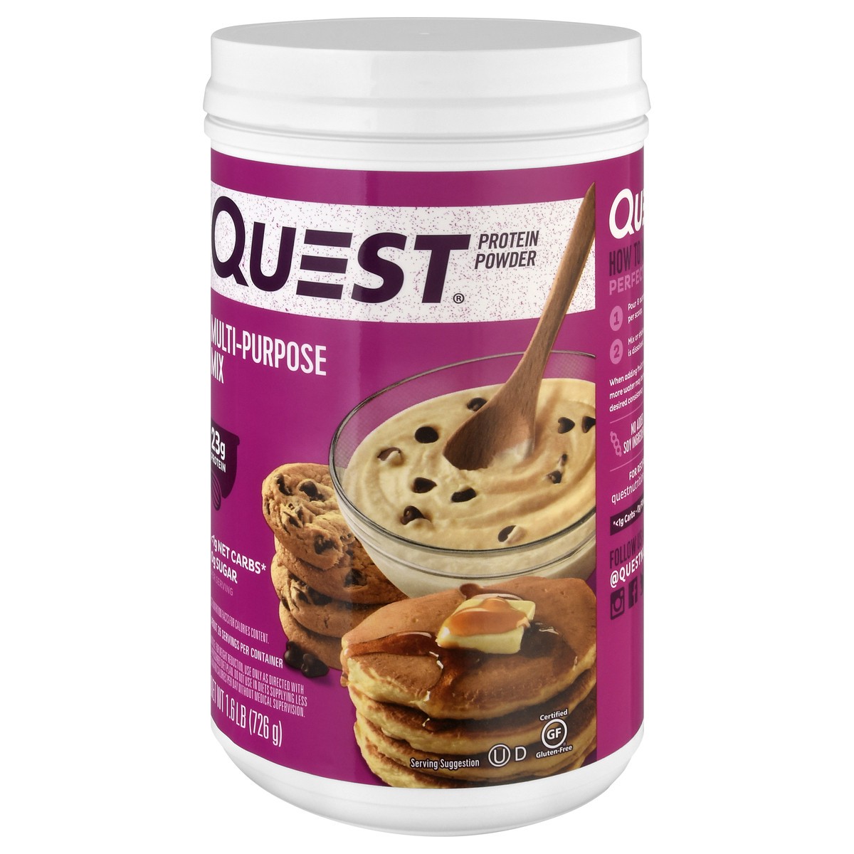 slide 3 of 10, Quest Protein Powder Multi-Purpose Mix, 1.6 lb