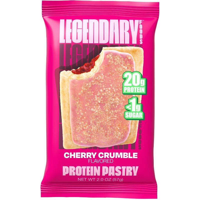 slide 3 of 5, Legendary Foods Gluten Free and Keto Friendly Protein Pastry - Cherry Crumble - 8oz/4ct, 4 ct; 8 oz