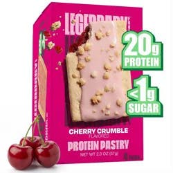 Legendary Foods Gluten Free and Keto Friendly Protein Pastry - Cherry Crumble - 8oz/4ct