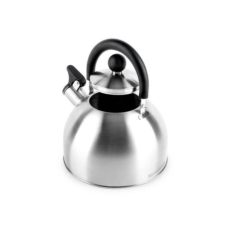 slide 2 of 7, Aroma 1.5qt Stainless Steel Stovetop Kettle Silver: Whistling Tea Kettle with Flip-Up Spout, Small Teapot for Stove, 1.5 qt
