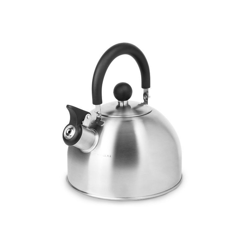 slide 1 of 7, Aroma 1.5qt Stainless Steel Stovetop Kettle Silver: Whistling Tea Kettle with Flip-Up Spout, Small Teapot for Stove, 1.5 qt