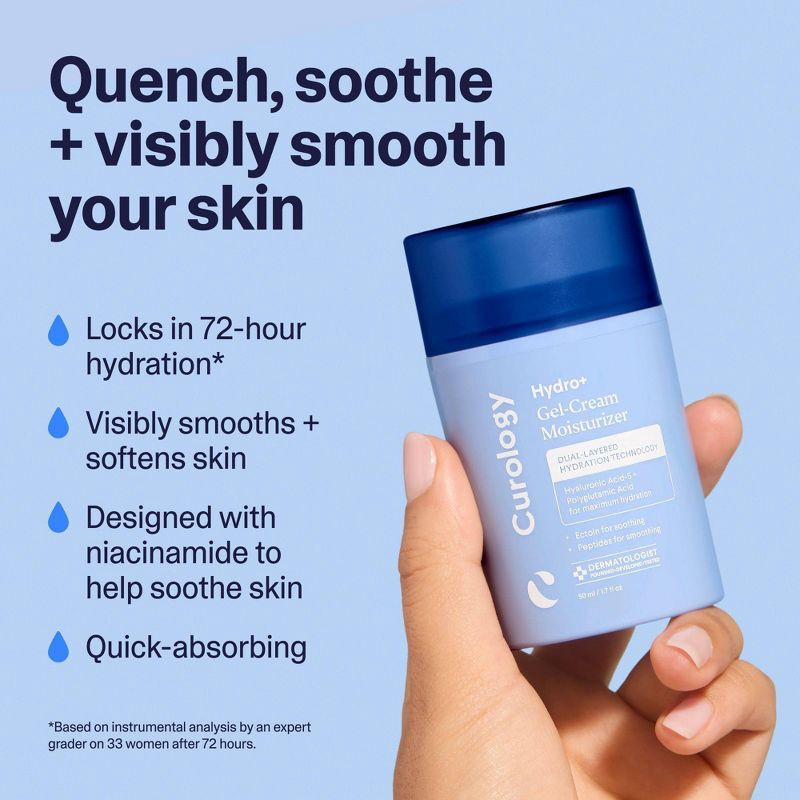 slide 2 of 8, Curology Hydro+ Gel Cream Moisturizer - 1.7 fl oz, 1.7 fl oz