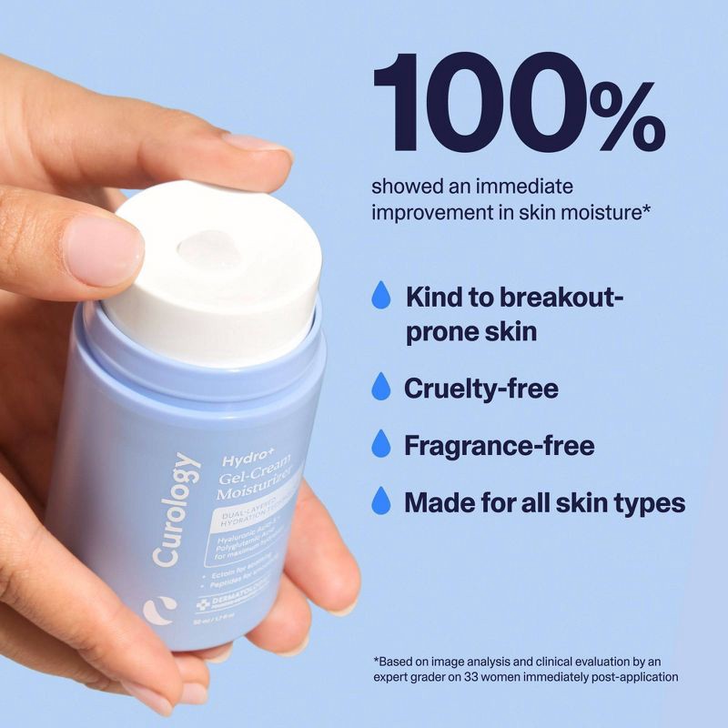 slide 5 of 8, Curology Hydro+ Gel Cream Moisturizer - 1.7 fl oz, 1.7 fl oz
