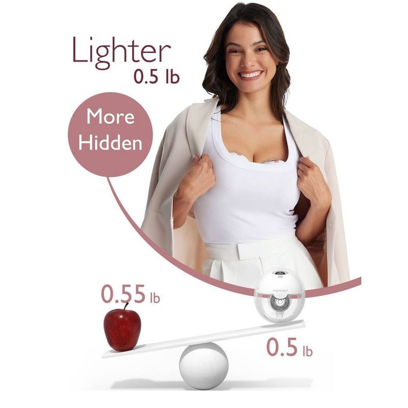 slide 4 of 12, Momcozy M5 Hands-Free Wearable Electric Breast Pump Set, 1 ct