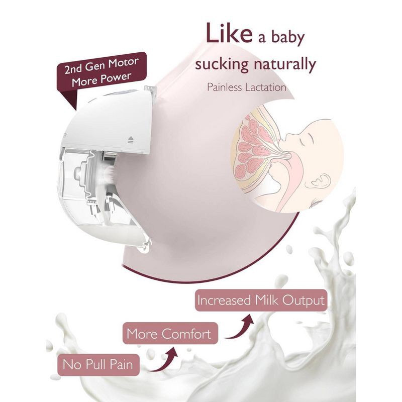 slide 5 of 12, Momcozy M5 Hands-Free Wearable Electric Breast Pump Set, 1 ct