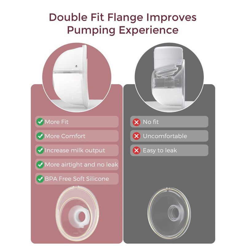 slide 7 of 12, Momcozy M5 Hands-Free Wearable Electric Breast Pump Set, 1 ct