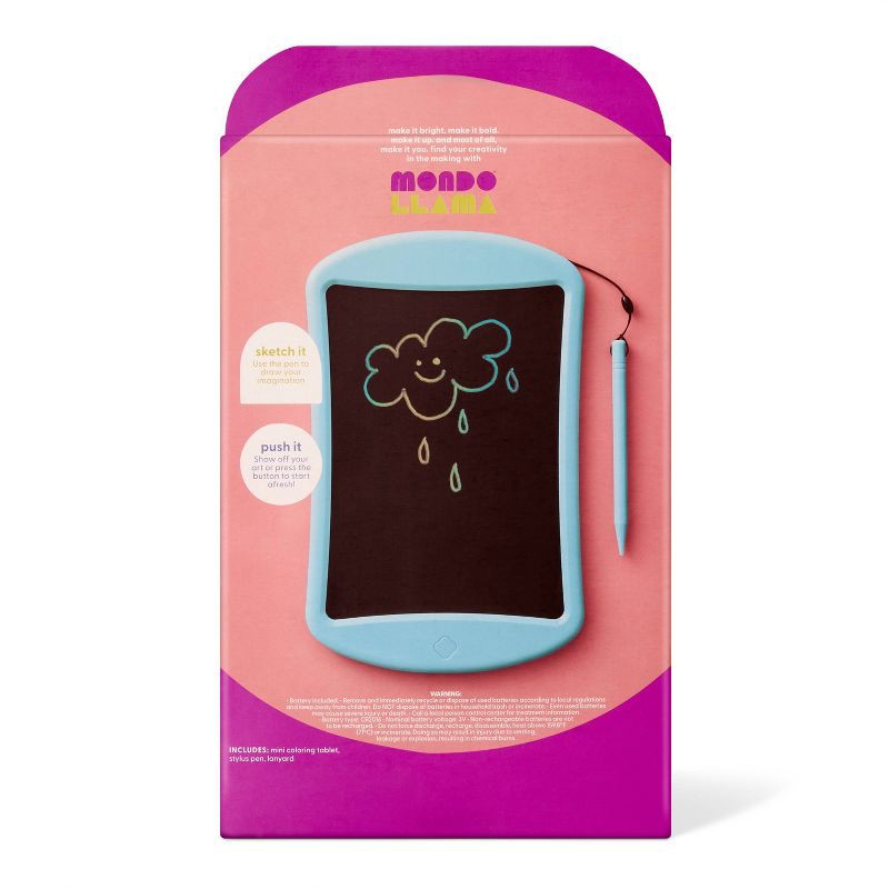 slide 4 of 4, Mini Erasable Drawing Tablet - Mondo Llama™, 1 ct