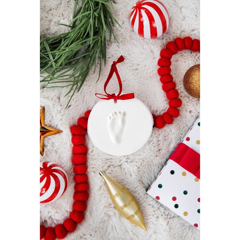 slide 3 of 10, Pearhead Baby's Print Ornament - White, 1 ct