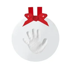 Pearhead Baby's Print Ornament - White