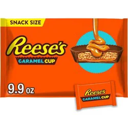 Reese's Caramel Milk Chocolate Snack Size Peanut Butter Cups Candy - 9.9oz