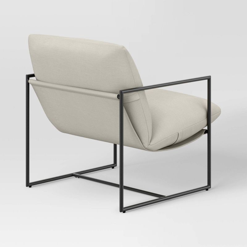 slide 4 of 6, Metal Framed Sling Chair Off White - Room Essentials™, 1 ct