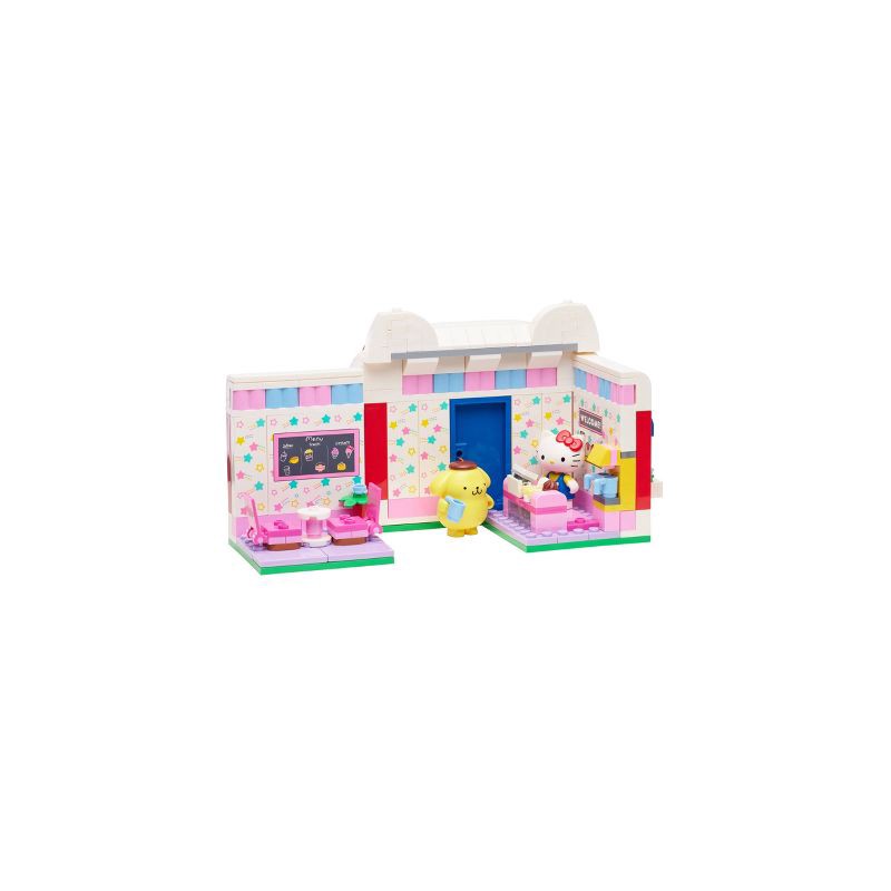 slide 4 of 19, BLDR Hello Kitty and Friends Hello Kitty's Dream Cafe Building Set with Hello Kitty, Cinnamoroll, and Pompompurin Minifigures, 1 ct