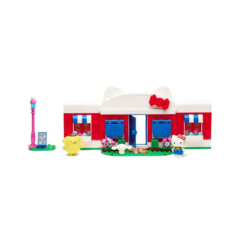 slide 6 of 19, BLDR Hello Kitty and Friends Hello Kitty's Dream Cafe Building Set with Hello Kitty, Cinnamoroll, and Pompompurin Minifigures, 1 ct
