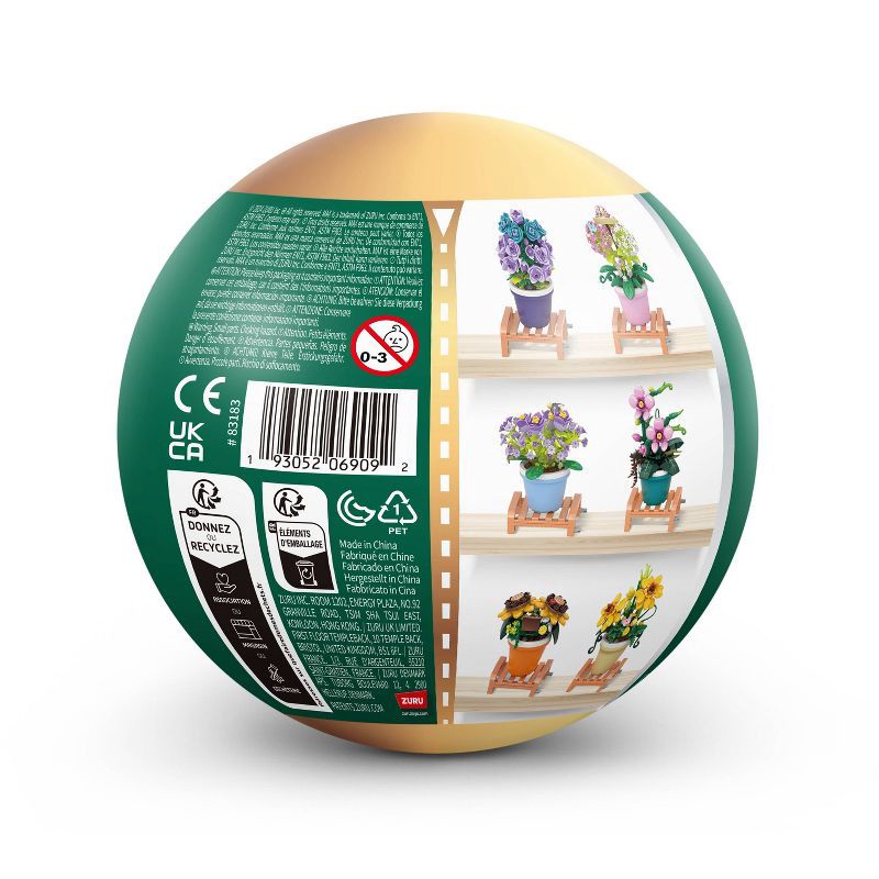 slide 13 of 13, MAX Build More Garden Capsule - Potted Plants: Educational Blocks for Creativity & Fine Motor Skills, 150 Pieces, 150 ct