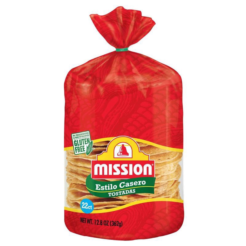 slide 1 of 3, Mission Tostada Casera, 22 ct; 12.8 oz