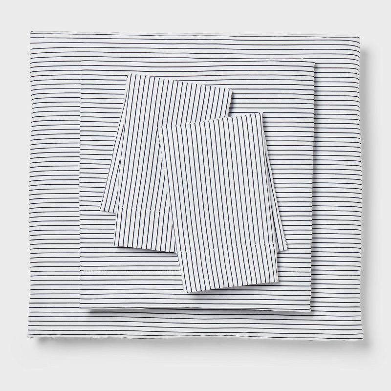 slide 6 of 7, 8pc King Chambray Comforter and Sheet Set Indigo - Threshold™, 8 ct