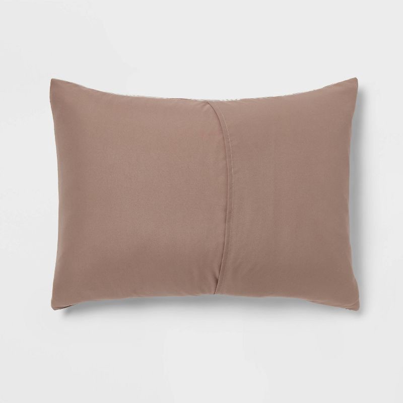 slide 5 of 7, 8pc Queen Jacquard Chain Link Comforter and Sheet Set Taupe - Threshold™, 8 ct