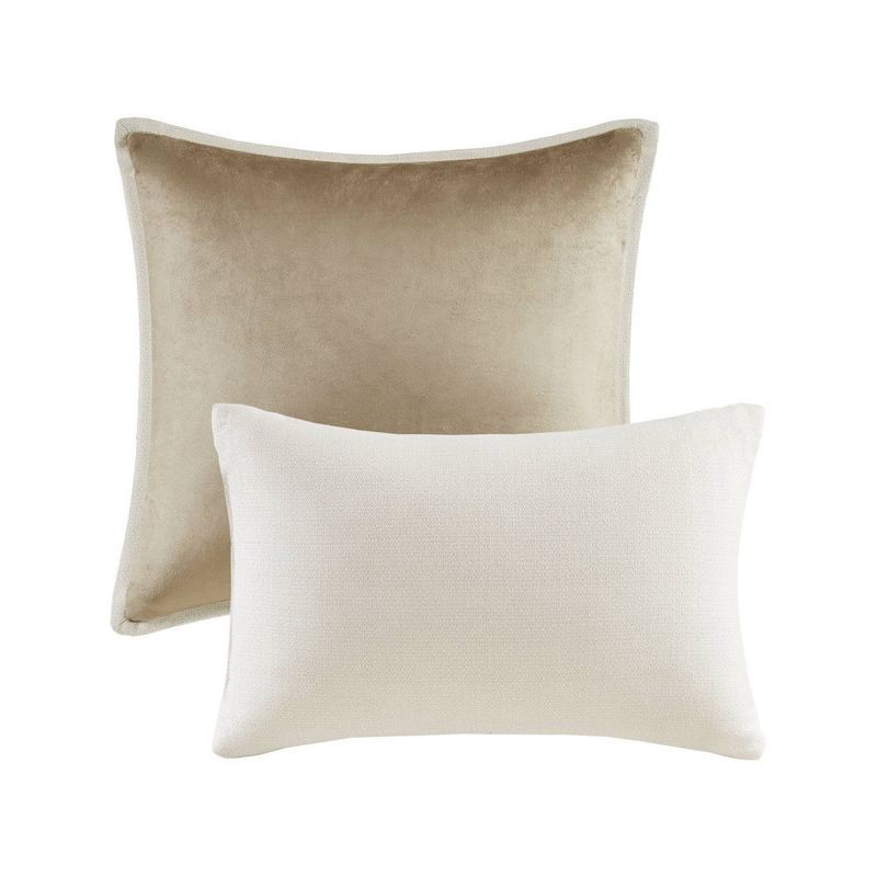 slide 7 of 7, 5pc King Watercolor Striped Comforter Set Blue, 5 ct