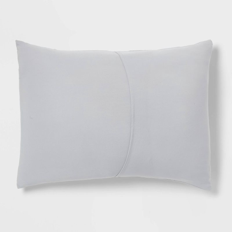 slide 5 of 7, 8pc Queen Pinch Pleat Comforter and Sheet Set Gray - Threshold™, 8 ct