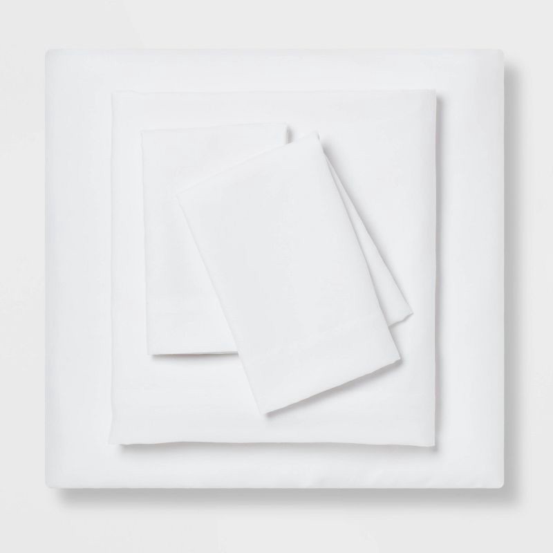 slide 6 of 7, 8pc Queen Pinch Pleat Comforter and Sheet Set Gray - Threshold™, 8 ct