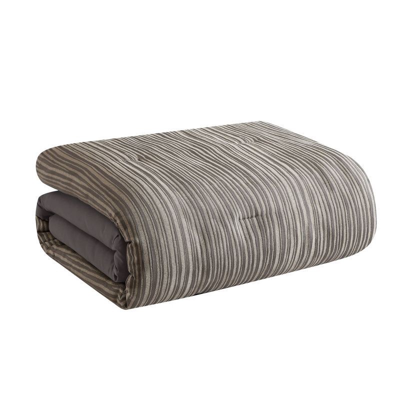 slide 4 of 9, Hallmart Collectibles 12pc Queen Nylah Jacquard Bedding Set Brown, 12 ct