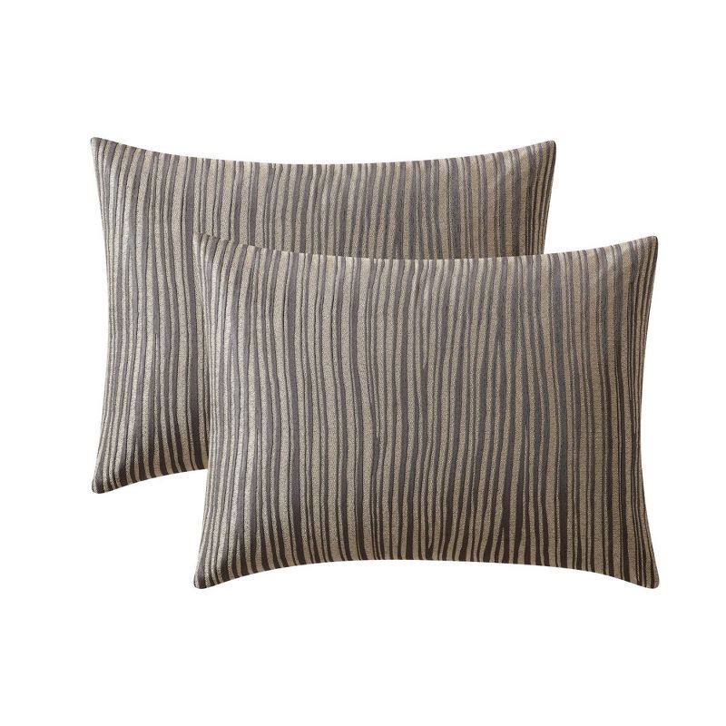 slide 5 of 9, Hallmart Collectibles 12pc Queen Nylah Jacquard Bedding Set Brown, 12 ct