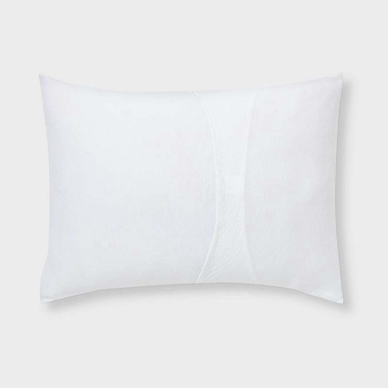 slide 5 of 7, 8pc Queen Pinch Pleat Comforter and Sheet Set White - Threshold™, 8 ct