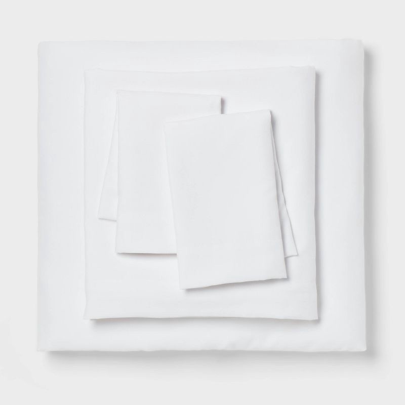 slide 6 of 7, 8pc King Clipped Stripe Poms Comforter and Sheet Set Gray - Threshold™, 8 ct