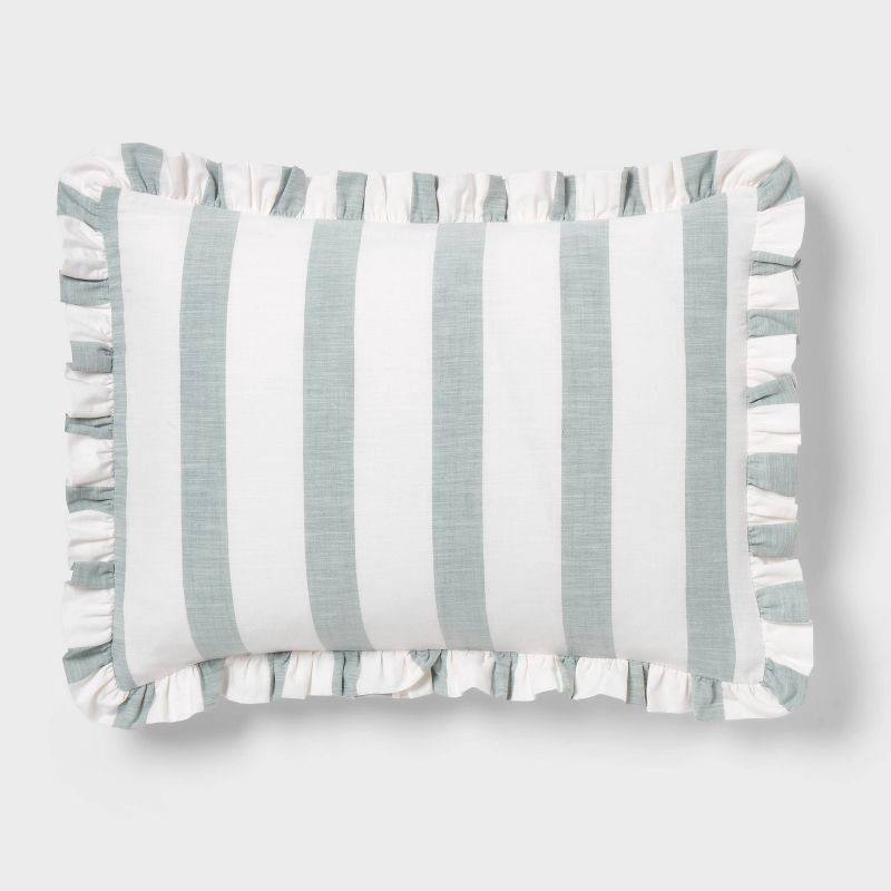 slide 4 of 7, 8pc Queen Cabana Striped Floral Comforter and Sheet Set - Threshold™, 8 ct