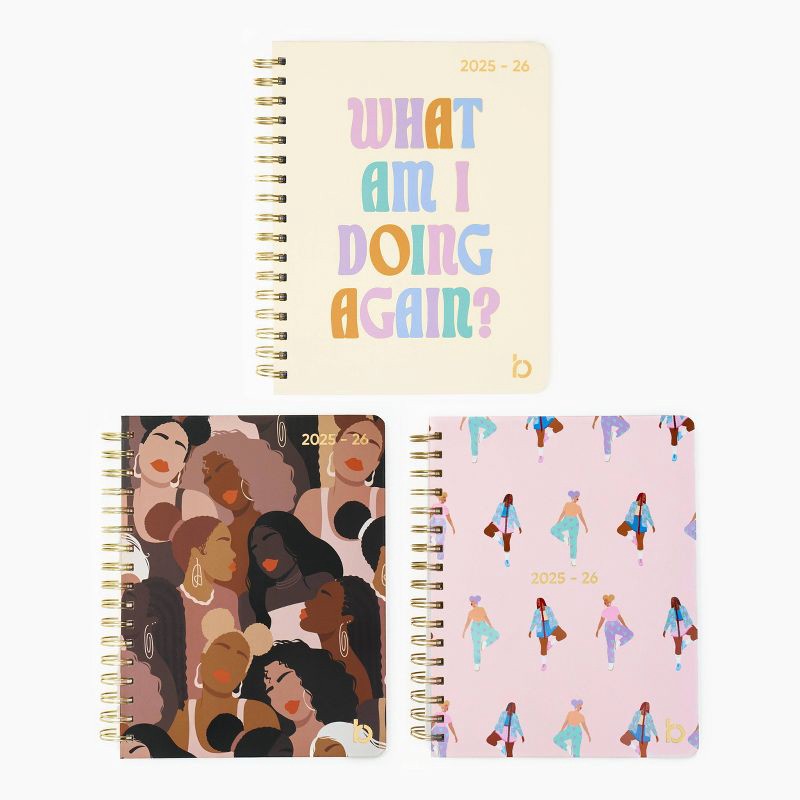 slide 2 of 10, Be Rooted Be Rooted 7"x9" Academic Planner 2025 - 26 All Over Print Purple, 1 ct