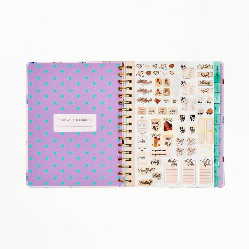 slide 3 of 10, Be Rooted Be Rooted 7"x9" Academic Planner 2025 - 26 All Over Print Purple, 1 ct