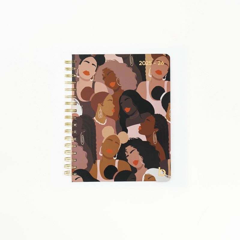 slide 1 of 12, Be Rooted Be Rooted 7"x9" Academic Planner 2025 - 26 All Over Print Brown, 1 ct