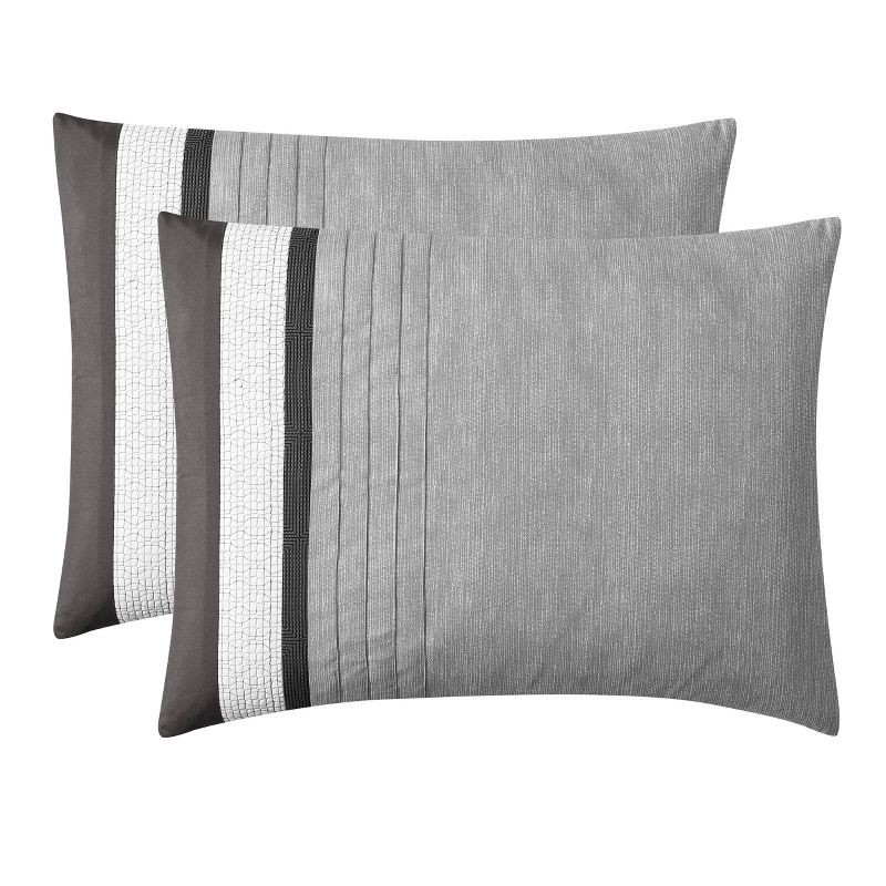 slide 5 of 8, Hallmart Collectibles 8pc Queen Rossi Comforter Set Gray, 8 ct