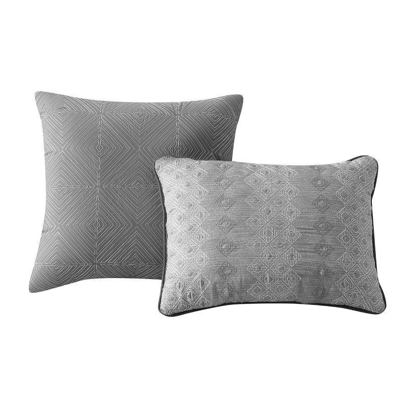 slide 7 of 8, Hallmart Collectibles 8pc Queen Rossi Comforter Set Gray, 8 ct