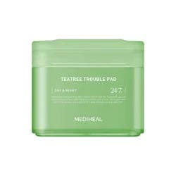 MEDIHEAL Teatree Trouble Toner Pads - 100ct: Skin Tone Improvement, Anti-Acne, Suitable for Sensitive Skin