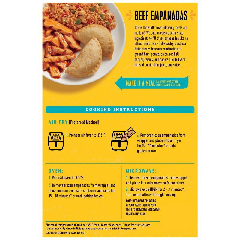 slide 2 of 7, Del Corazon Frozen Beef Empanadas - 7.5oz, 7.5 oz