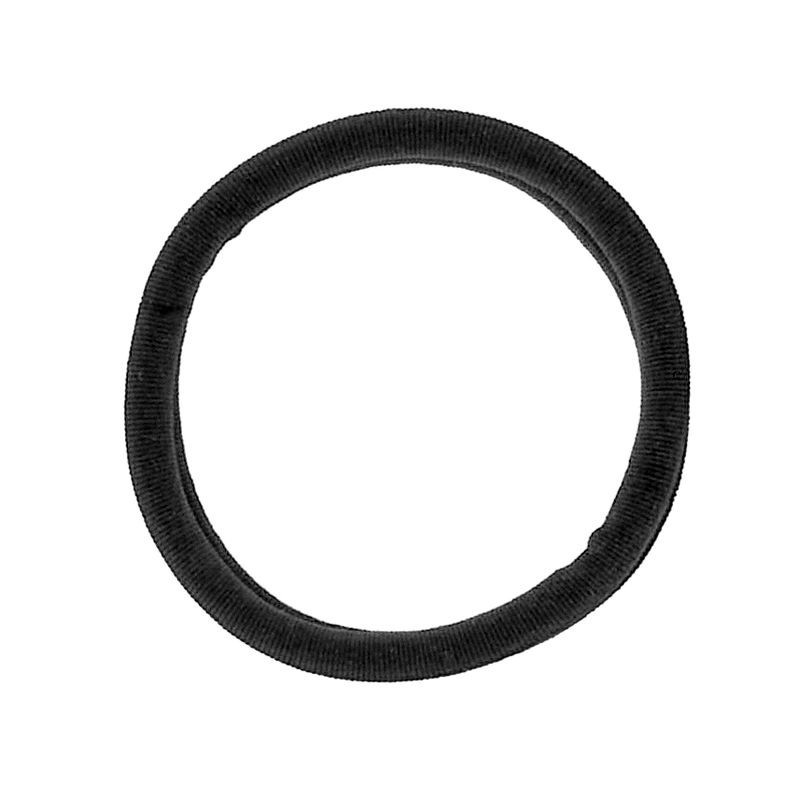 slide 5 of 6, scunci scünci No Damage Super Comfy Hosiery Elastic Hair Tie Ponytailers - Black - All Hair - 12pcs, 12 ct