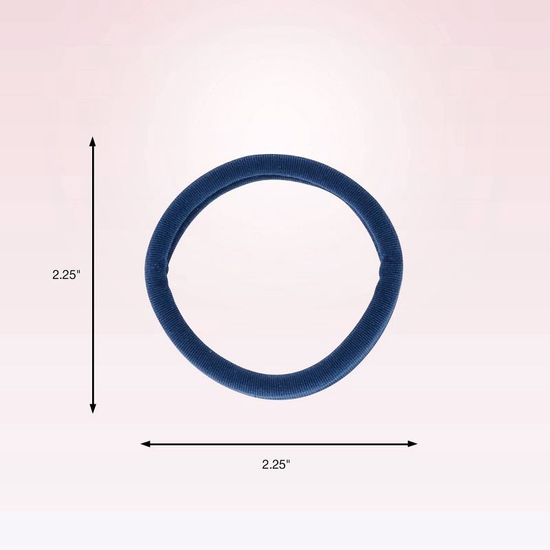 slide 4 of 8, scunci scünci No Damage Super Comfy Hosiery Elastic Hair Tie Ponytailers - Assorted Colors - All Hair - 12pcs, 12 ct