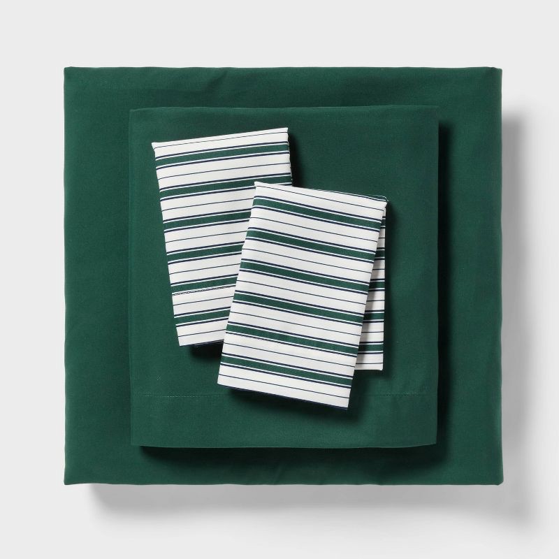 slide 5 of 7, 7pc Queen Comforter and Sheet Set Emerald Green - Room Essentials™, 7 ct