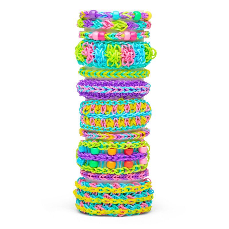 slide 4 of 5, Rainbow Loom Mega Mighty Case Jewelry Kit: Craft Activity Set with Beads, Rubber Bands & Looms, 1 ct