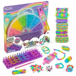 Rainbow Loom Mega Mighty Case Jewelry Kit: Craft Activity Set with Beads, Rubber Bands & Looms