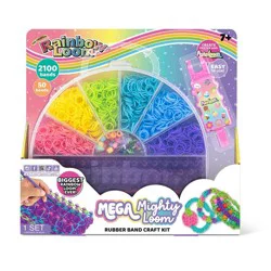 Rainbow Loom Mega Mighty Case Jewelry Kit: Craft Activity Set with Beads, Rubber Bands & Looms