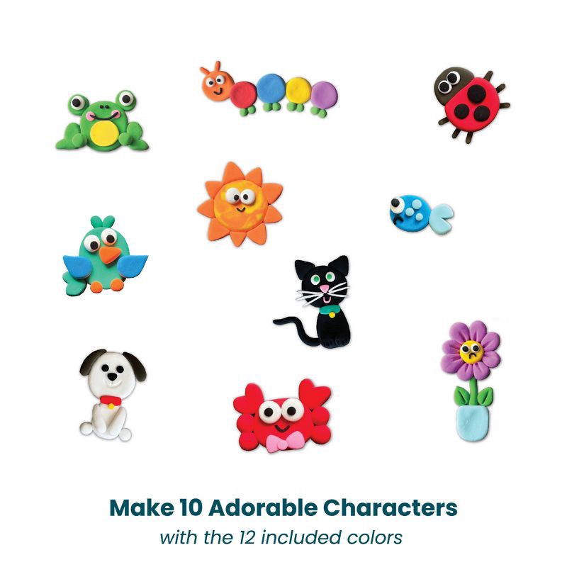 slide 4 of 7, Chuckle & Roar Whoa Dough Character Creator Air Dry Clay - 12pc, 12 ct