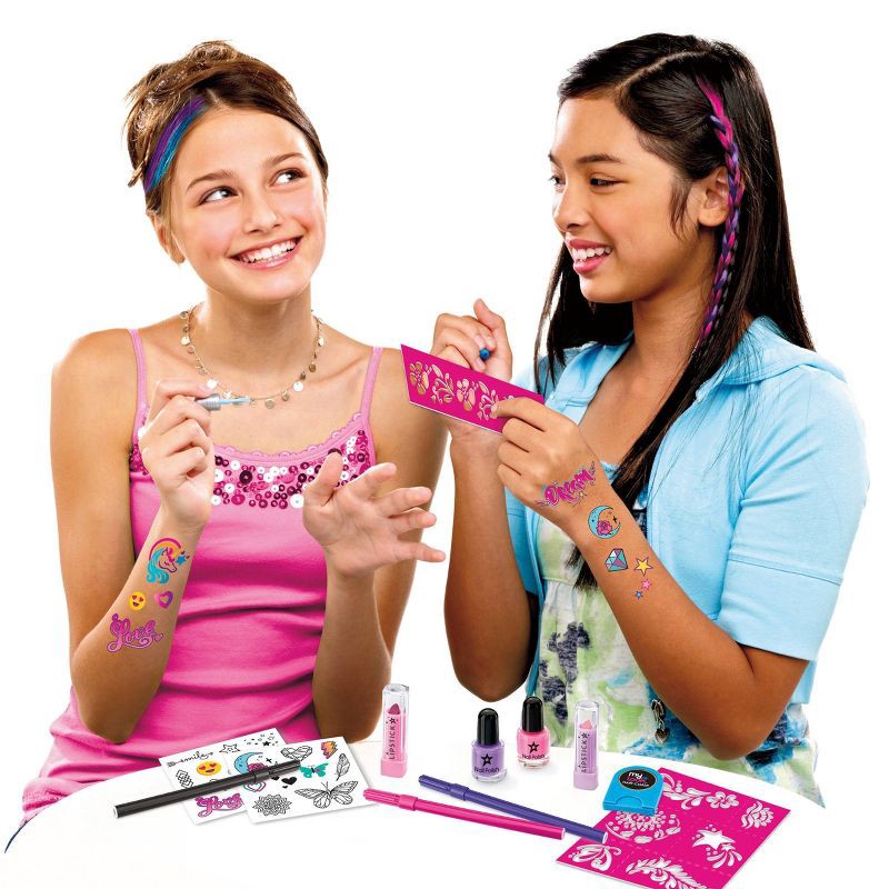 slide 3 of 7, My Look Ultimate Beauty Set: Craft Activity Kit with Stickers, Nail Polish, Gems, 1 ct