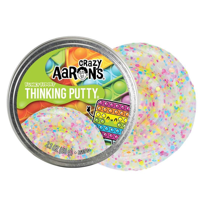 slide 3 of 5, Crazy Aaron's Funky Fidget 3.5" Thinking Putty Tin: Sensory Development, Gross Motor Skills, 1.58oz, 1.58 oz