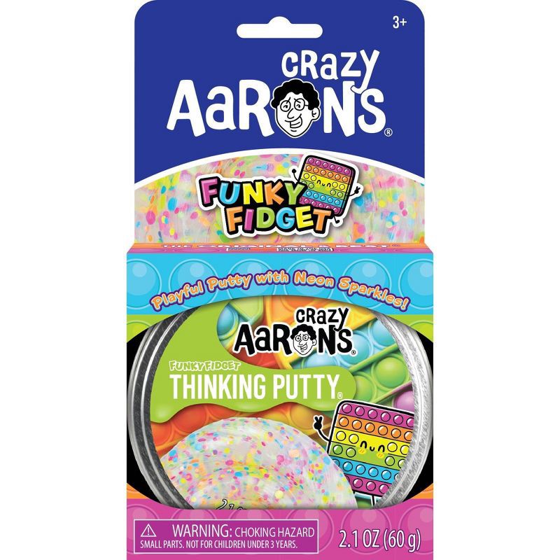 slide 1 of 5, Crazy Aaron's Funky Fidget 3.5" Thinking Putty Tin: Sensory Development, Gross Motor Skills, 1.58oz, 1.58 oz