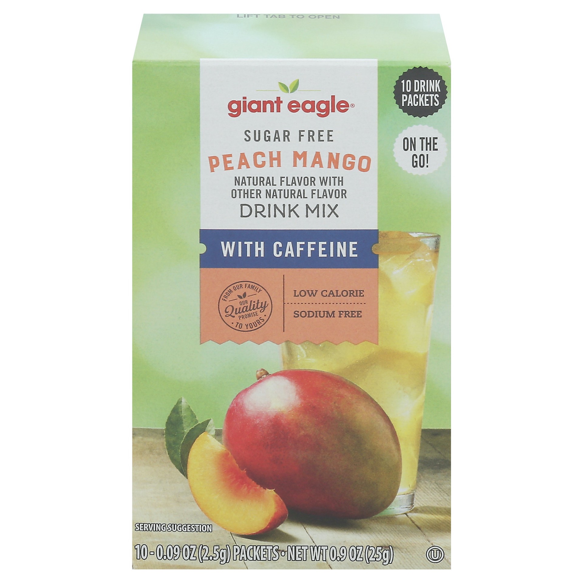 slide 1 of 1, Ge On The Go! Drink Mix Peach Mango W/Caffeine - 10 ct, 10 ct