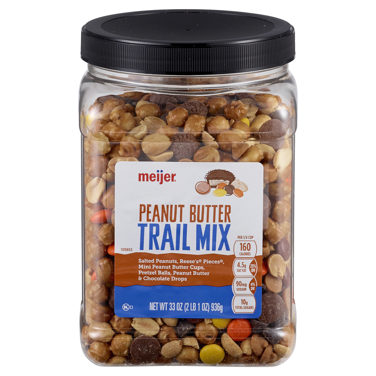 slide 1 of 5, Meijer Peanut Butter Trail Mix, 33 oz